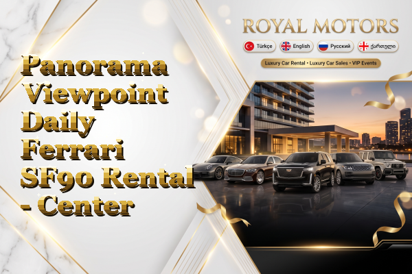 Panorama Viewpoint Daily Ferrari SF90 Rental - Center