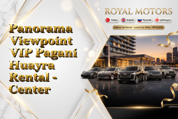 Panorama Viewpoint VIP Pagani Huayra Rental - Center
