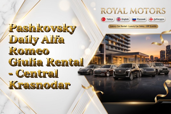 Pashkovsky Daily Alfa Romeo Giulia Rental - Central Krasnodar