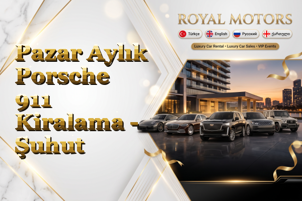 Pazar Aylık Porsche 911 Kiralama - Şuhut