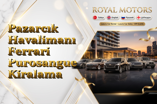 Pazarcık Havalimanı Ferrari Purosangue Kiralama