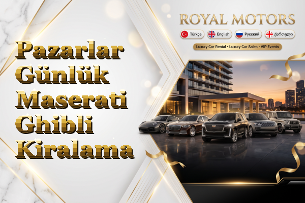 Pazarlar Günlük Maserati Ghibli Kiralama