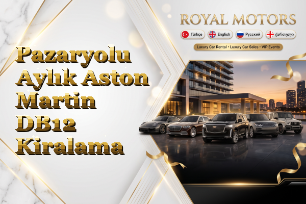 Pazaryolu Aylık Aston Martin DB12 Kiralama