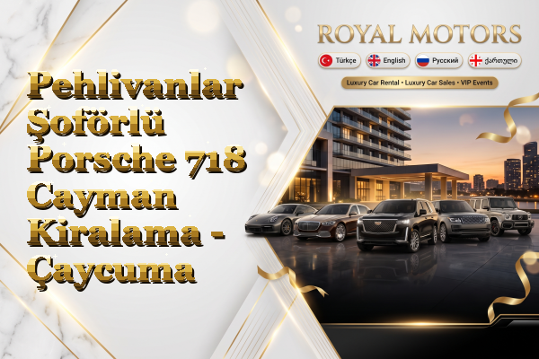 Pehlivanlar Şoförlü Porsche 718 Cayman Kiralama - Çaycuma