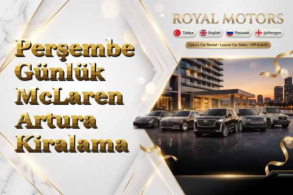 Perşembe Günlük McLaren Artura Kiralama