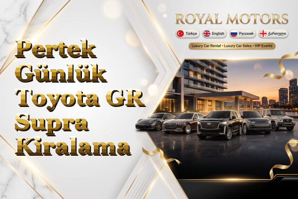 Pertek Günlük Toyota GR Supra Kiralama