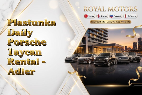 Plastunka Daily Porsche Taycan Rental - Adler