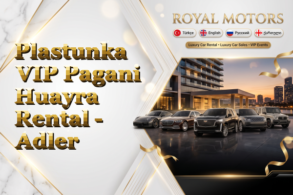 Plastunka VIP Pagani Huayra Rental - Adler