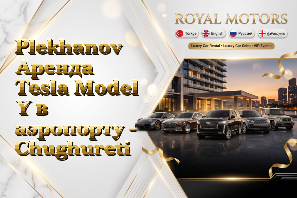 Plekhanov Аренда Tesla Model Y в аэропорту - Chughureti