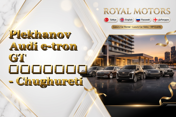 Plekhanov Audi e-tron GT გაყიდვა - Chughureti