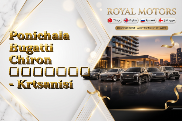 Ponichala Bugatti Chiron გაყიდვა - Krtsanisi