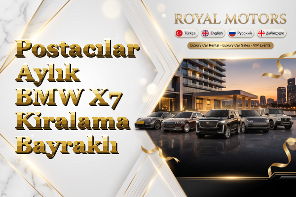 Postacılar Aylık BMW X7 Kiralama - Bayraklı