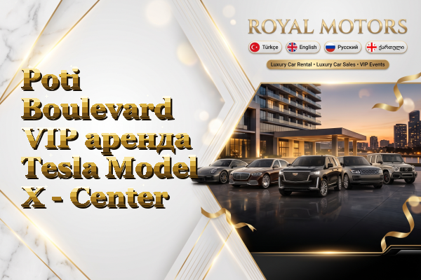 Poti Boulevard VIP аренда Tesla Model X - Center