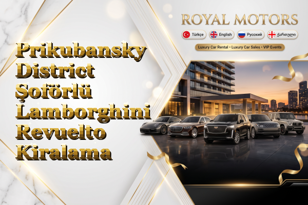 Prikubansky District Şoförlü Lamborghini Revuelto Kiralama