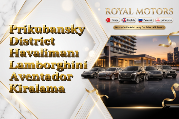 Prikubansky District Havalimanı Lamborghini Aventador Kiralama