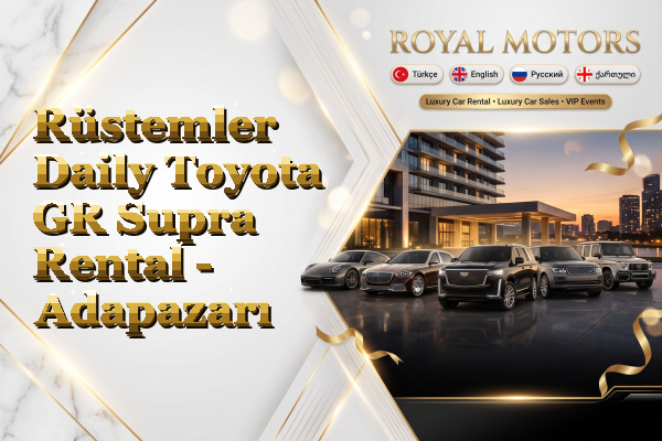 Rüstemler Daily Toyota GR Supra Rental - Adapazarı