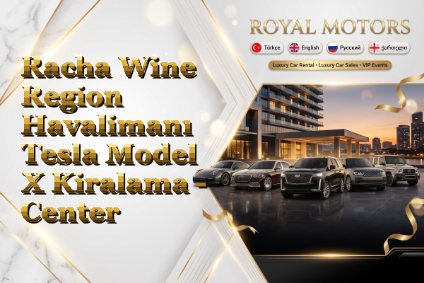 Racha Wine Region Havalimanı Tesla Model X Kiralama - Center