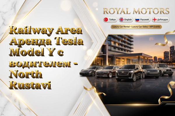Railway Area Аренда Tesla Model Y с водителем - North Rustavi