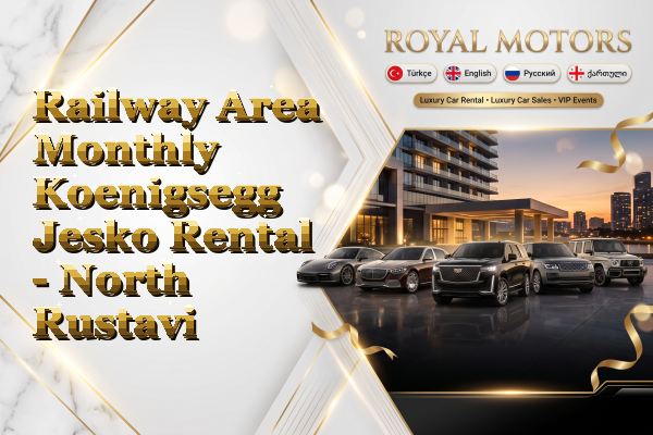 Railway Area Monthly Koenigsegg Jesko Rental - North Rustavi