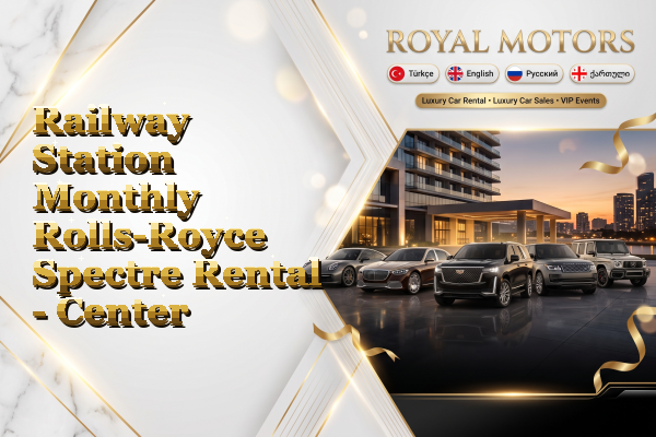 Railway Station Monthly Rolls-Royce Spectre Rental - Center