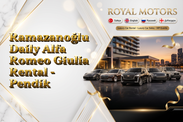 Ramazanoğlu Daily Alfa Romeo Giulia Rental - Pendik