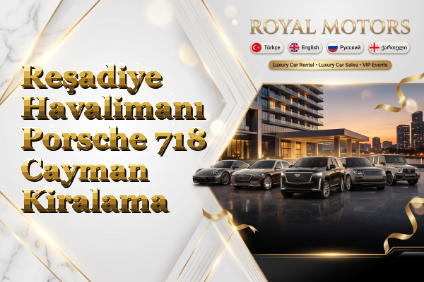 Reşadiye Havalimanı Porsche 718 Cayman Kiralama