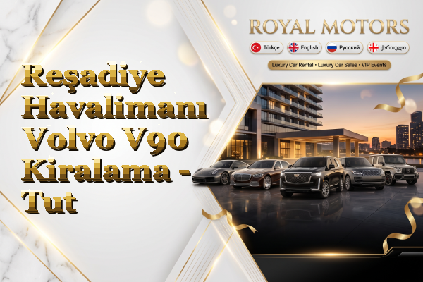 Reşadiye Havalimanı Volvo V90 Kiralama - Tut