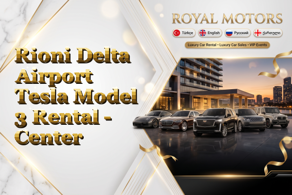 Rioni Delta Airport Tesla Model 3 Rental - Center