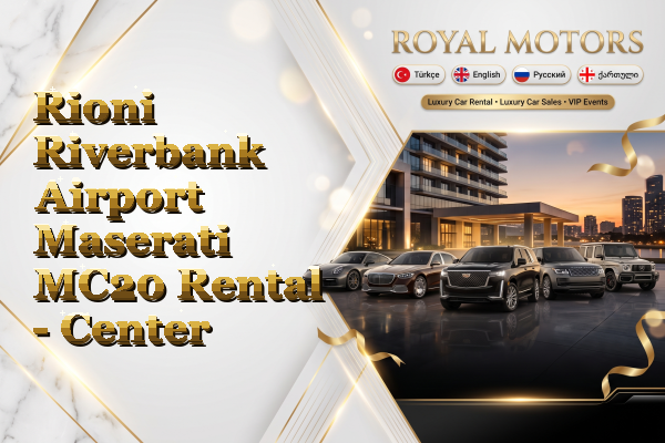 Rioni Riverbank Airport Maserati MC20 Rental - Center
