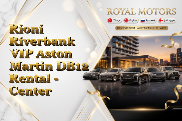 Rioni Riverbank VIP Aston Martin DB12 Rental - Center