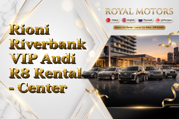 Rioni Riverbank VIP Audi R8 Rental - Center