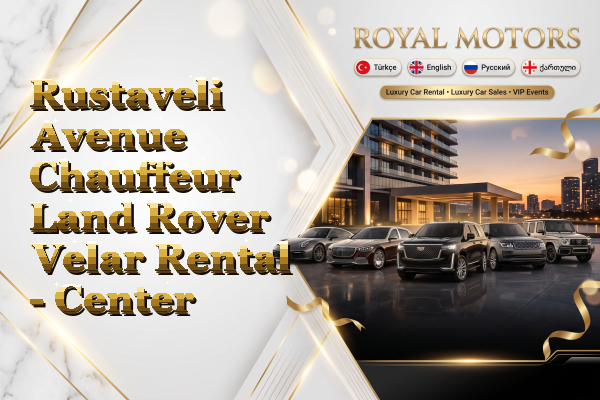 Rustaveli Avenue Chauffeur Land Rover Velar Rental - Center