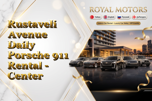 Rustaveli Avenue Daily Porsche 911 Rental - Center