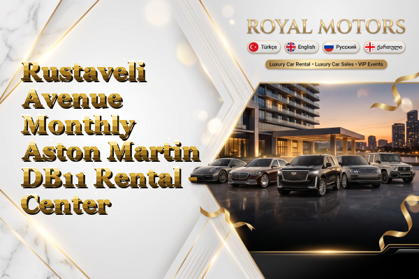 Rustaveli Avenue Monthly Aston Martin DB11 Rental - Center