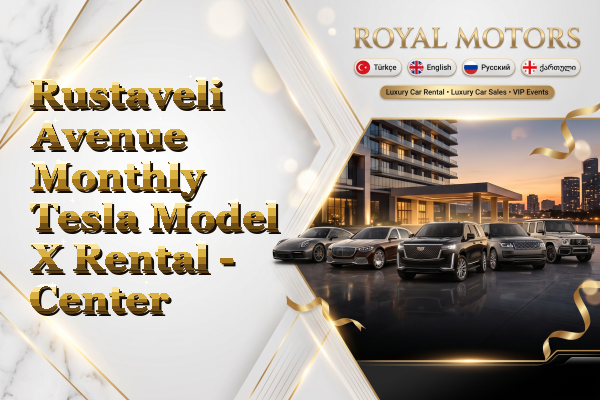 Rustaveli Avenue Monthly Tesla Model X Rental - Center