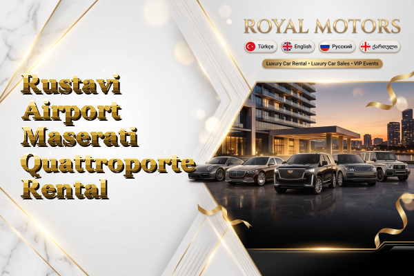 Rustavi Airport Maserati Quattroporte Rental