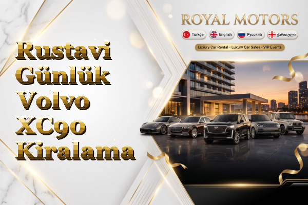 Rustavi Günlük Volvo XC90 Kiralama