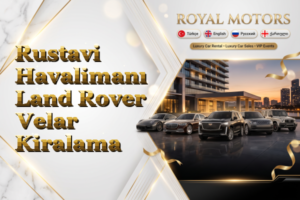 Rustavi Havalimanı Land Rover Velar Kiralama
