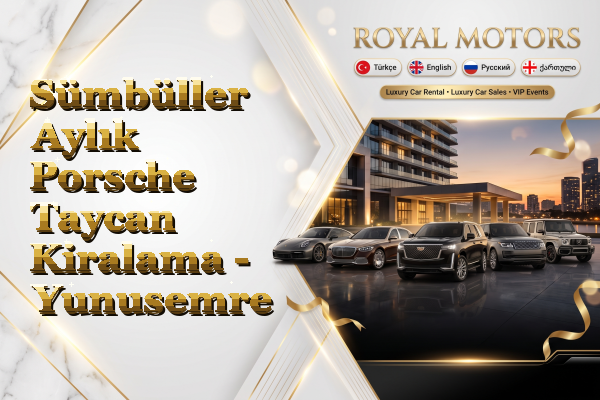 Sümbüller Aylık Porsche Taycan Kiralama - Yunusemre