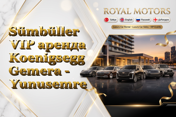 Sümbüller VIP аренда Koenigsegg Gemera - Yunusemre