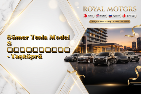 Sümer Tesla Model S გაქირავება - Taşköprü