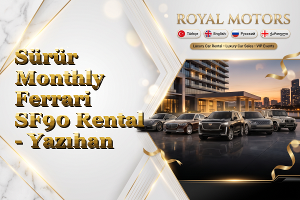 Sürür Monthly Ferrari SF90 Rental - Yazıhan