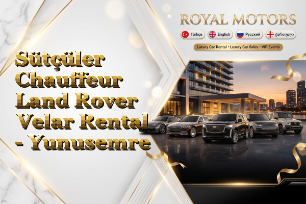 Sütçüler Chauffeur Land Rover Velar Rental - Yunusemre