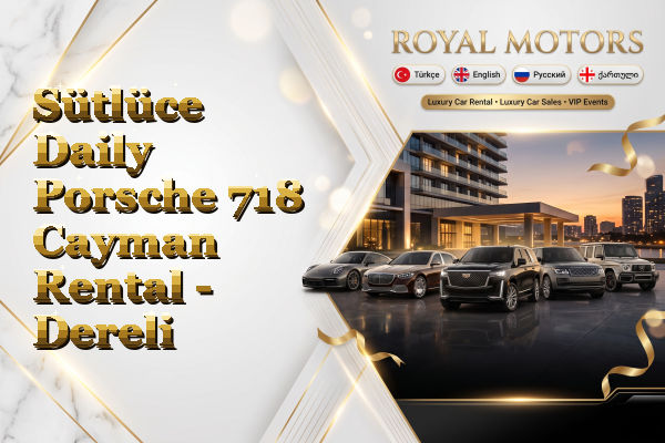 Sütlüce Daily Porsche 718 Cayman Rental - Dereli