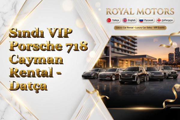 Sındı VIP Porsche 718 Cayman Rental - Datça