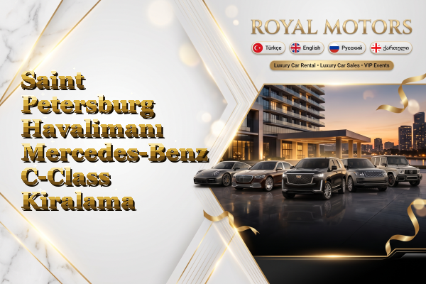 Saint Petersburg Havalimanı Mercedes-Benz C-Class Kiralama
