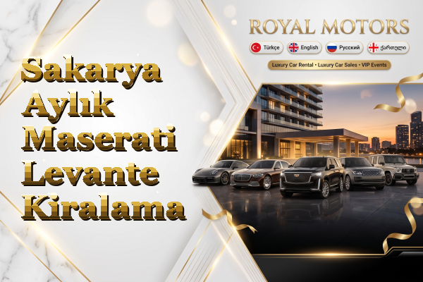 Sakarya Aylık Maserati Levante Kiralama