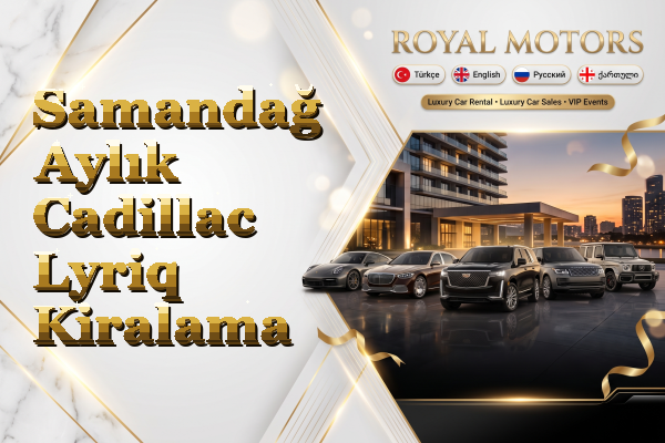 Samandağ Aylık Cadillac Lyriq Kiralama