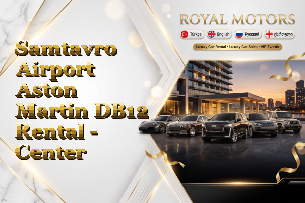 Samtavro Airport Aston Martin DB12 Rental - Center
