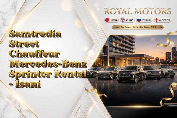 Samtredia Street Chauffeur Mercedes-Benz Sprinter Rental - Isani